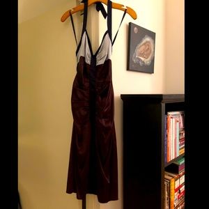 BCBGMaxAzria Silk Color-Block Dress